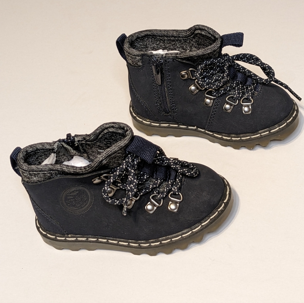 ZaraBaby Black Toddler Hiking Boots, Toddler US Size 5, EUC
